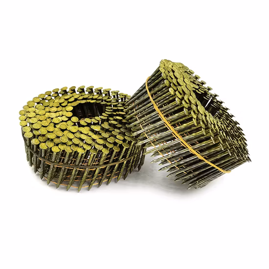 フレーム構造および木製パレットの製造用の高品質ねじシャンクコイルネイル